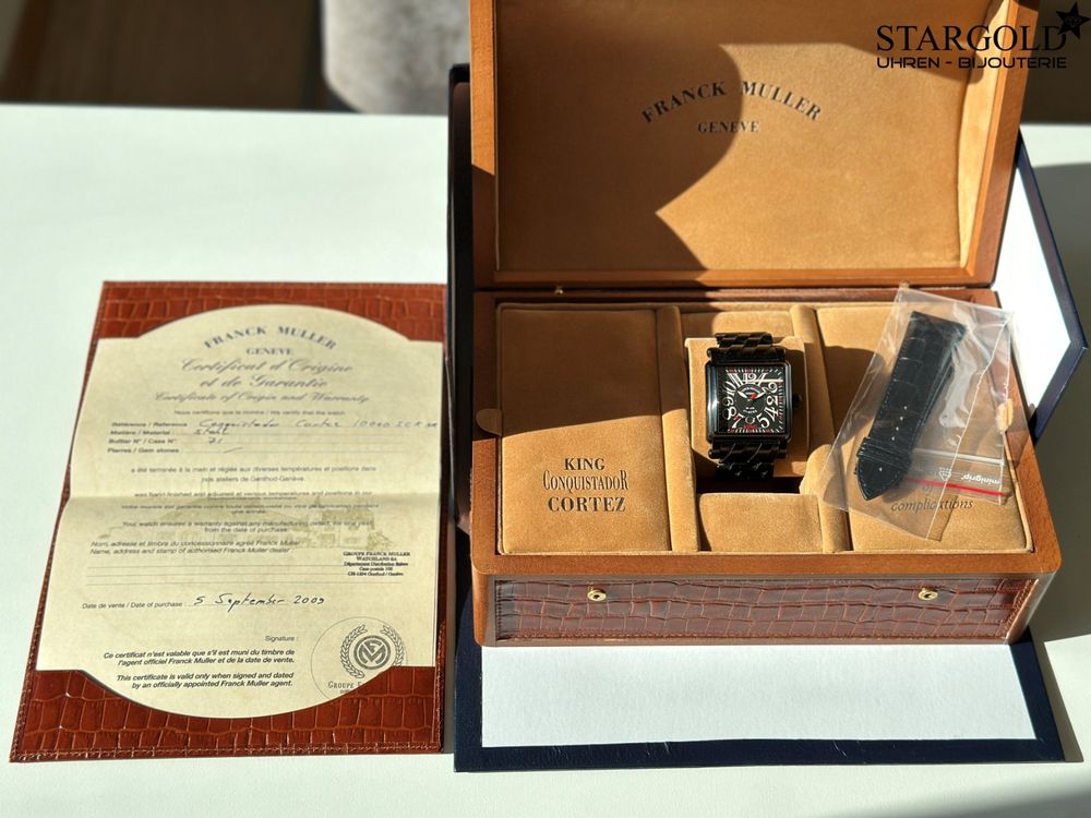 Franck Muller Conquistador Cortez - 10000 K SC NR - 41 x 54 mm - 5990 CHF Zürich