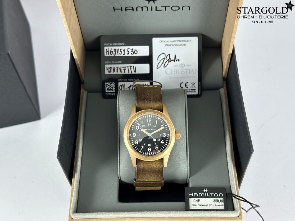 Hamilton Khaki Field Mechanical - H69459530