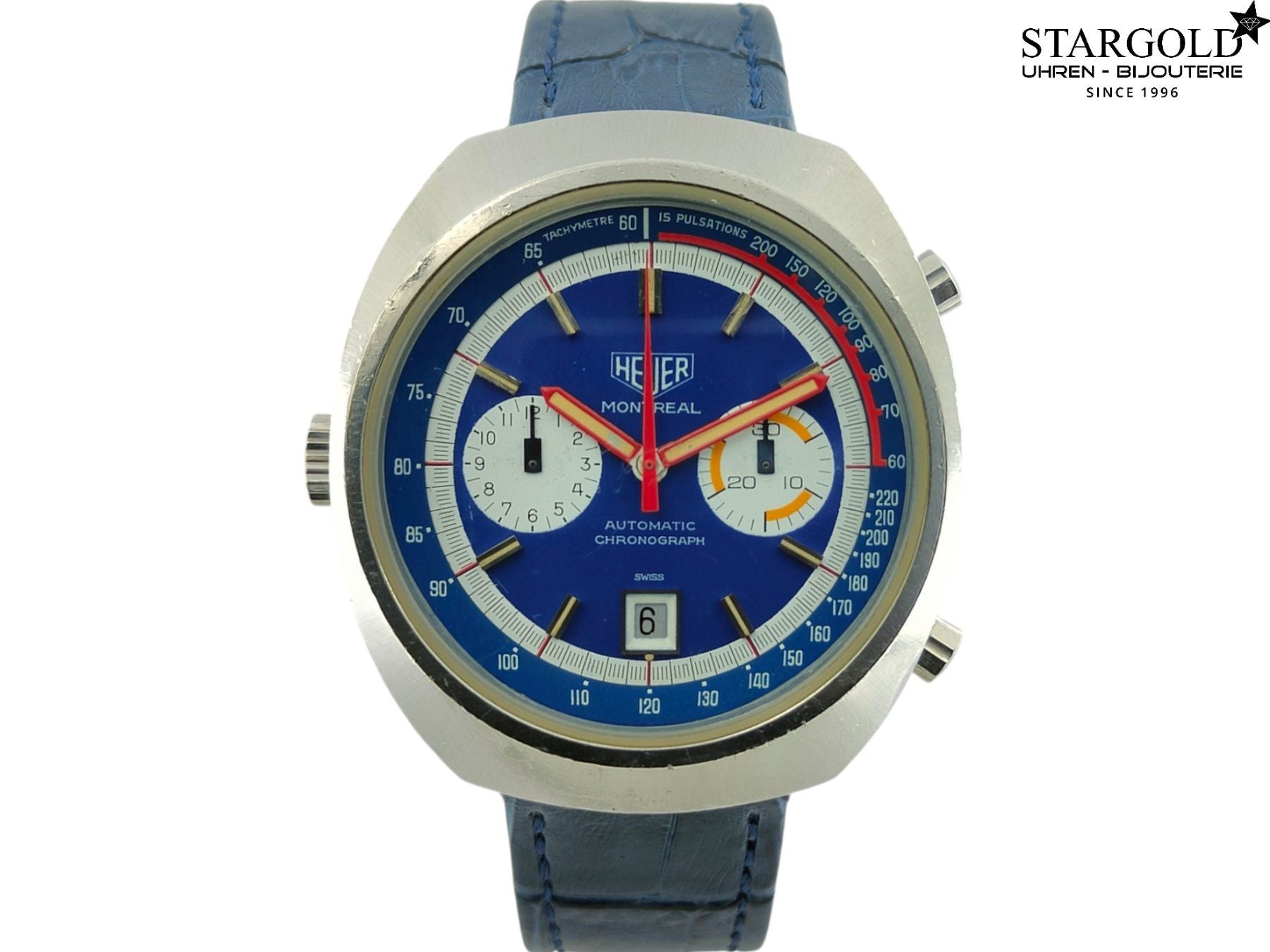 Heuer Montreal blau Automatik Chronograph 110.503