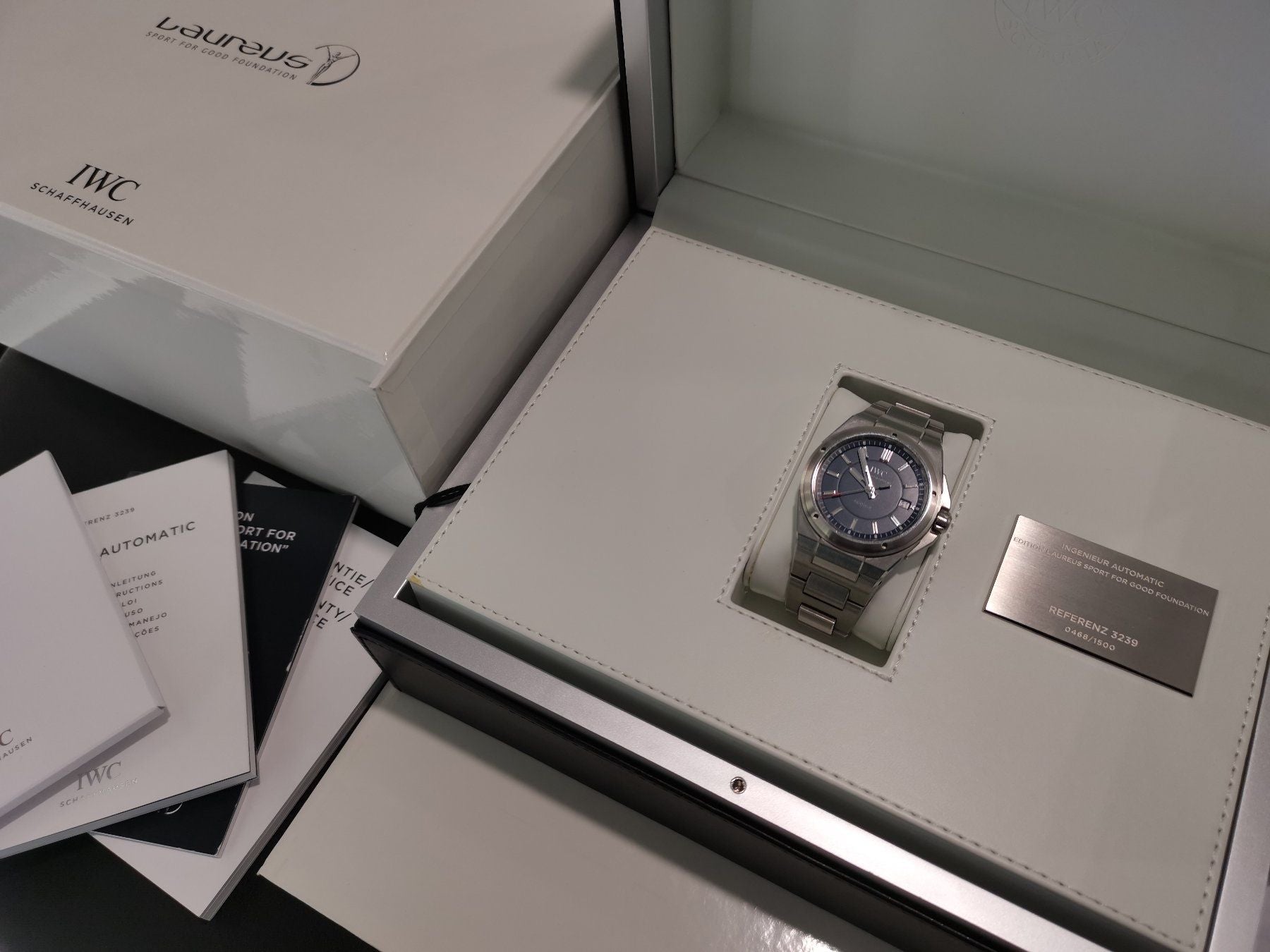 IWC Ingenieur Automatic Laureus Limited Edition blue