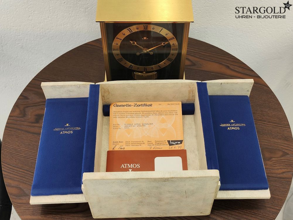 Jaeger-Lecoultre Atmos Garantiekarte stargold.ch