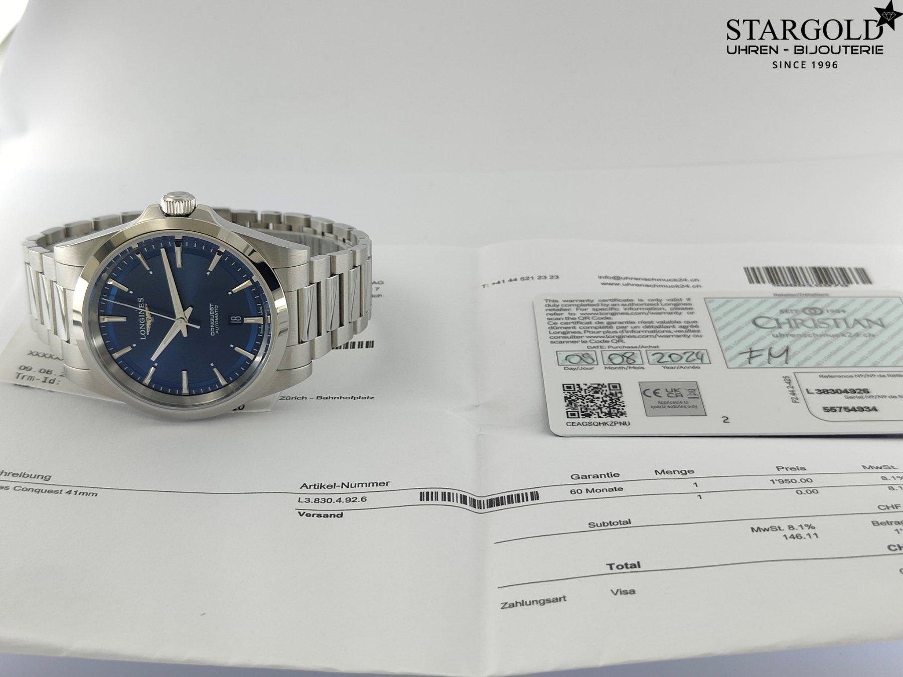 Longines Conquest - L3.830.4.92.6