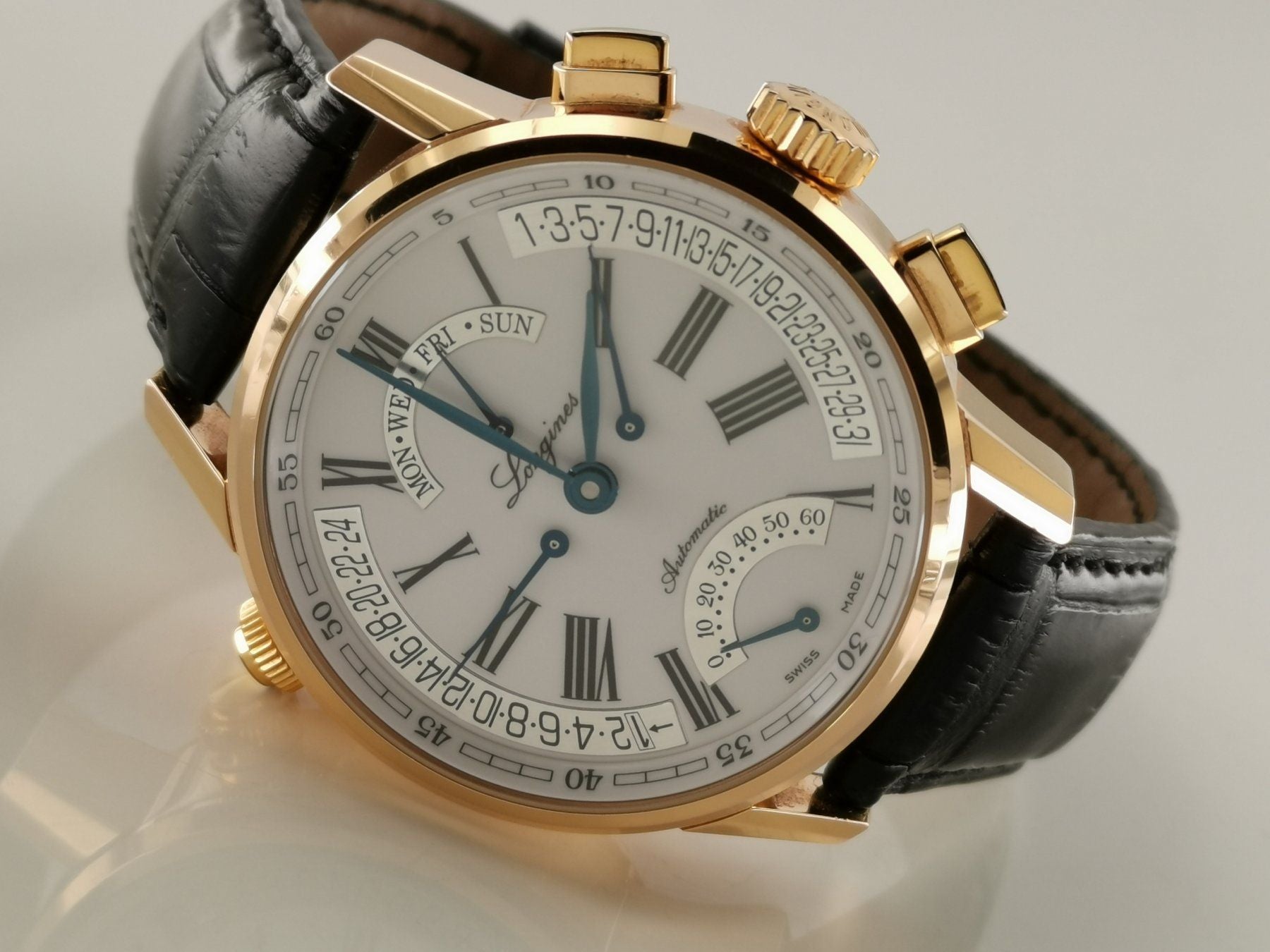 Longines Heritage Retrograde 18K Gold