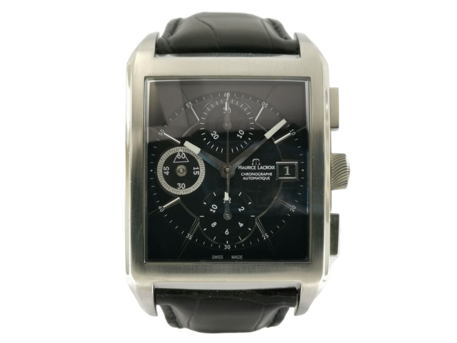 Maurice lacroix pontos rectangulaire cheap chronographe