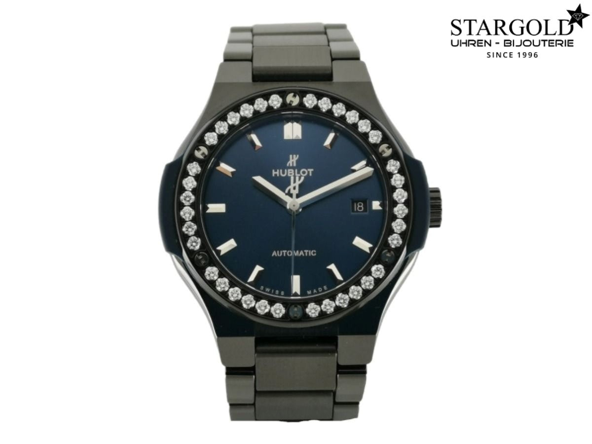 Hublot Classic Fusion Damenuhr mit Diamanten