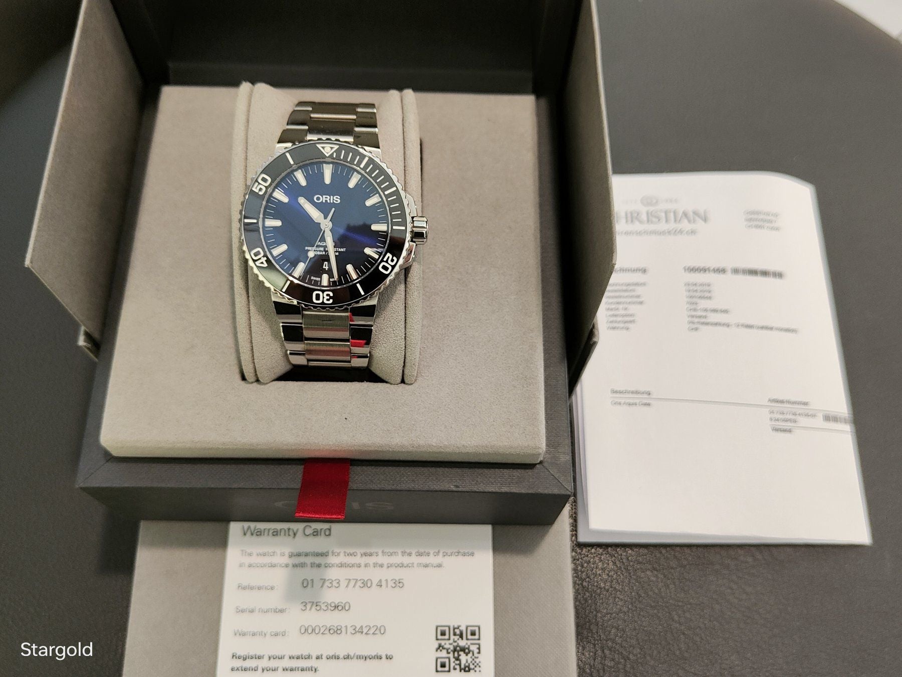 ORIS Aquis Date Automatik - Fullset