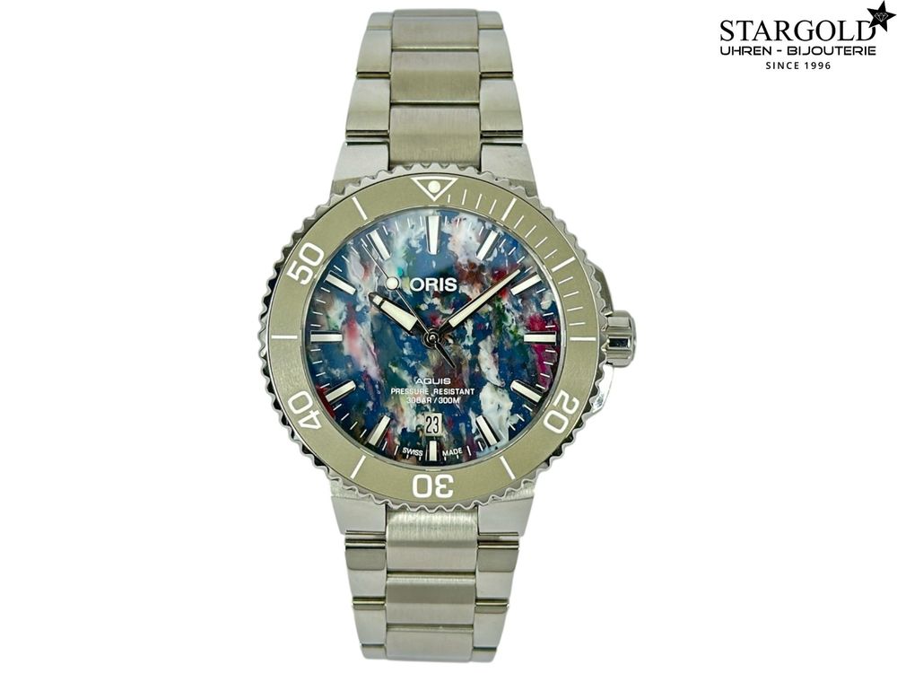 Oris Aquis Date Upcycle - 01 733 7766 4150 bei Stargold.ch erhätlich
