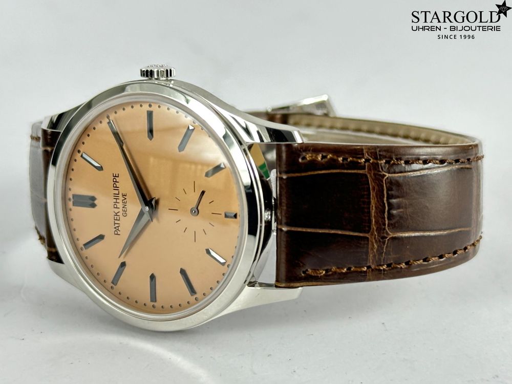Patek Philippe Calatrava Platin Salmon Dial - 6196P-001
