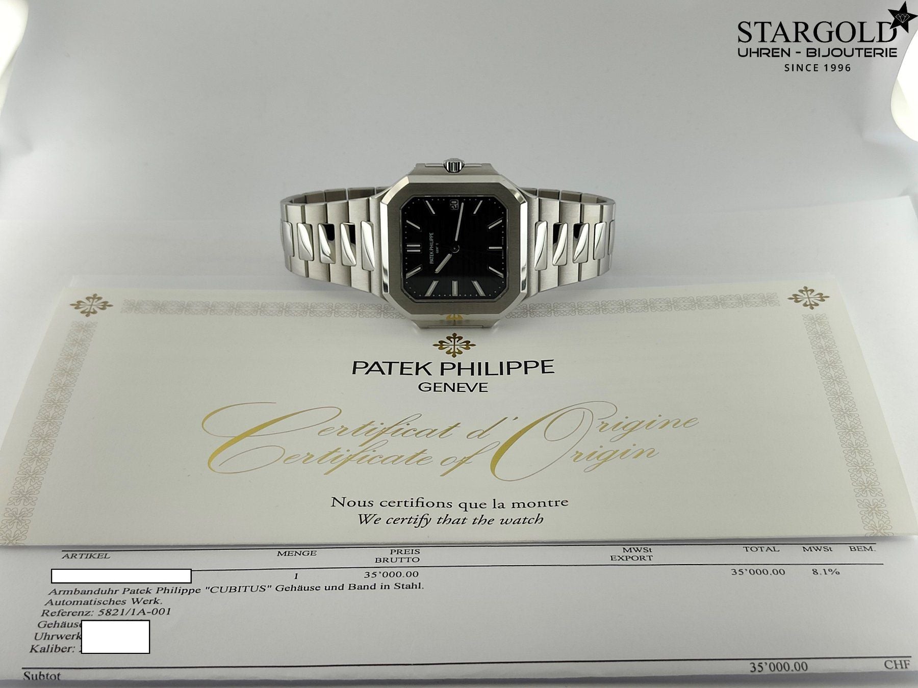 Patek Philippe Cubitus New 2024 Green Dial - 58211A-001