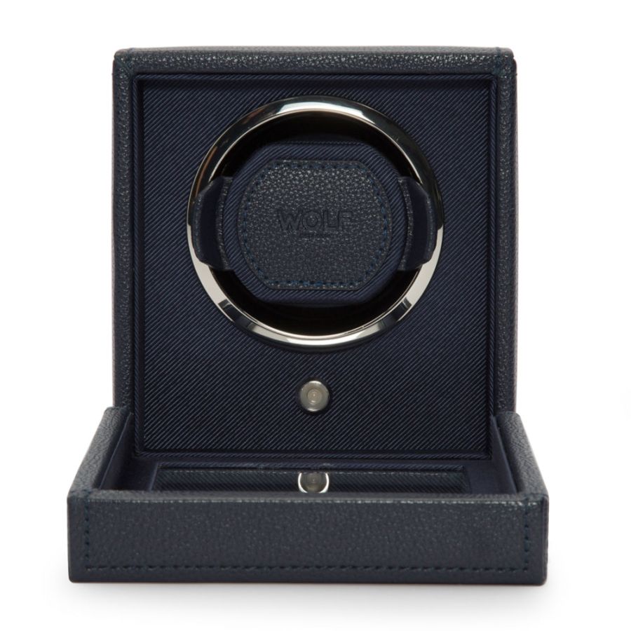 Wolf 1834 Cub Single Uhrenbeweger Navy Blau