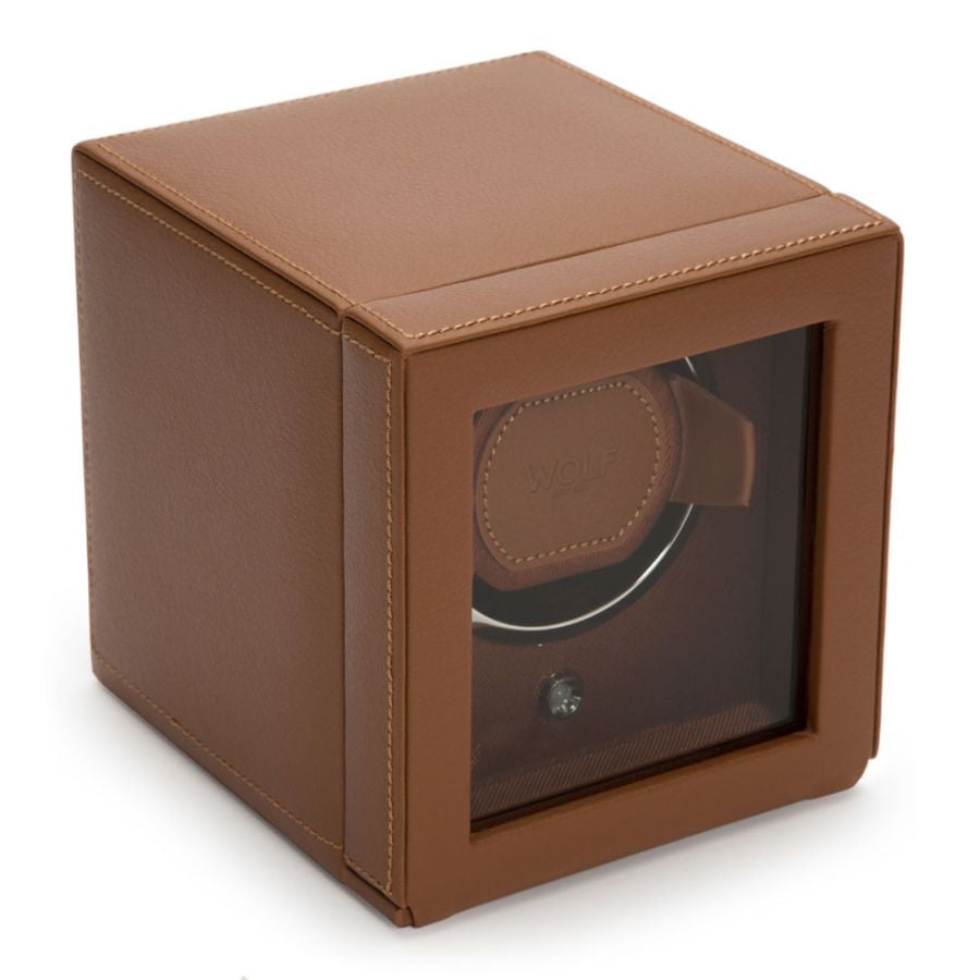 Wolf 1834 Cub Single Uhrenbeweger Cognac