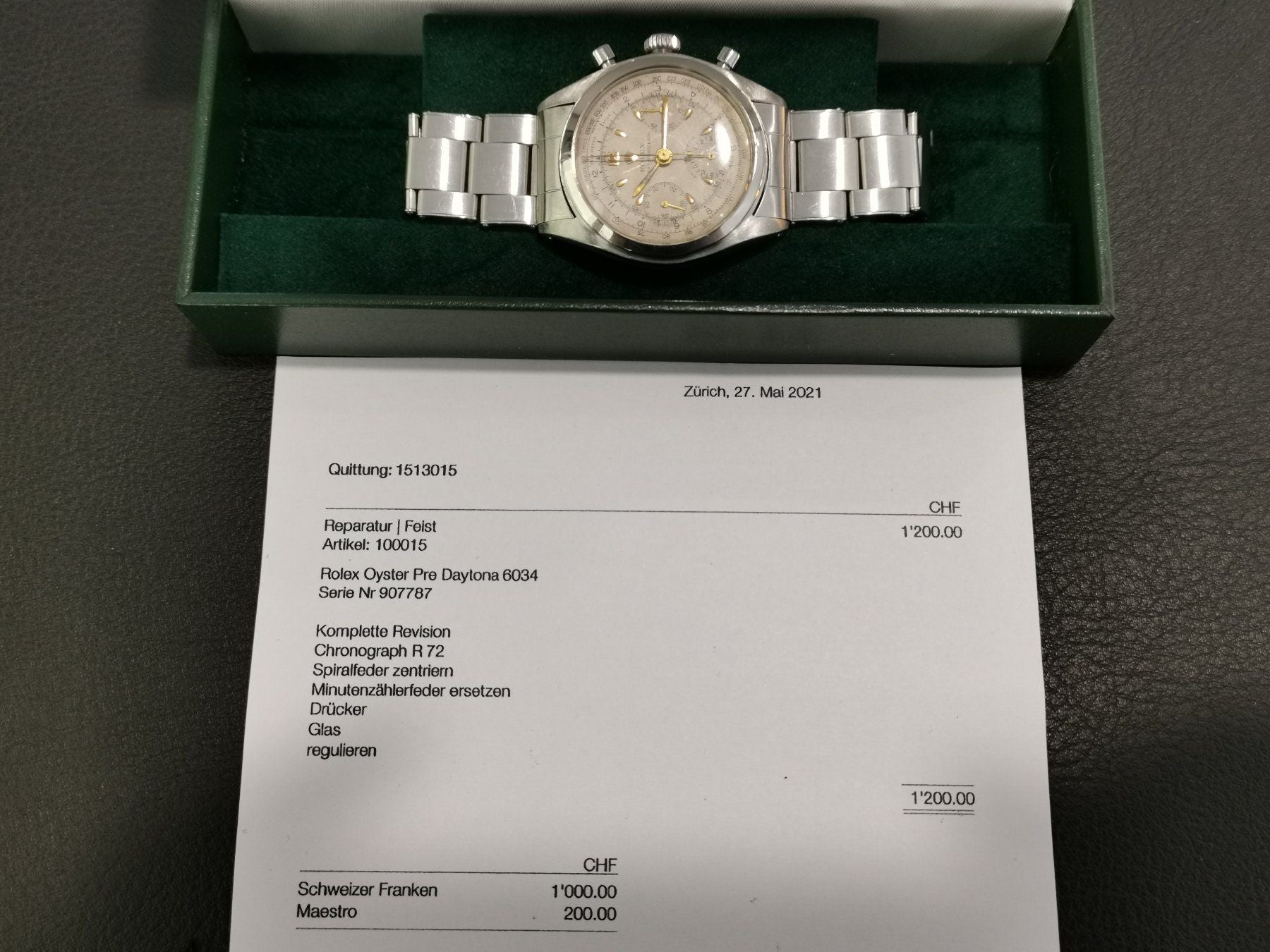 Rolex Chronograph Pre-Daytona - 6034