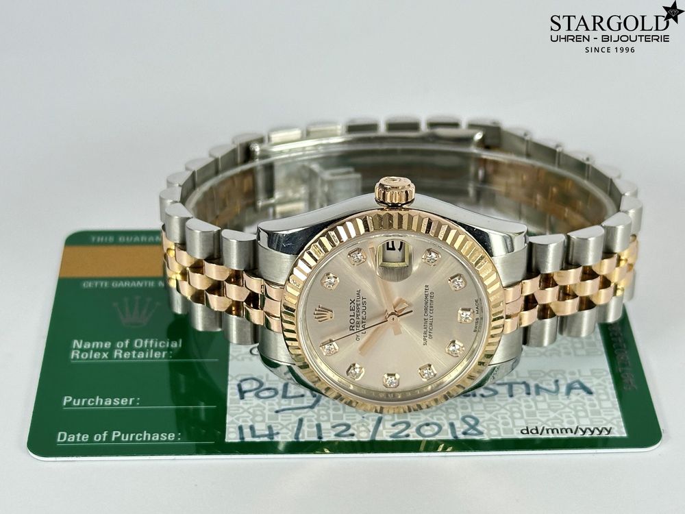Rolex Datejust 31 mit Diamanten - 178271