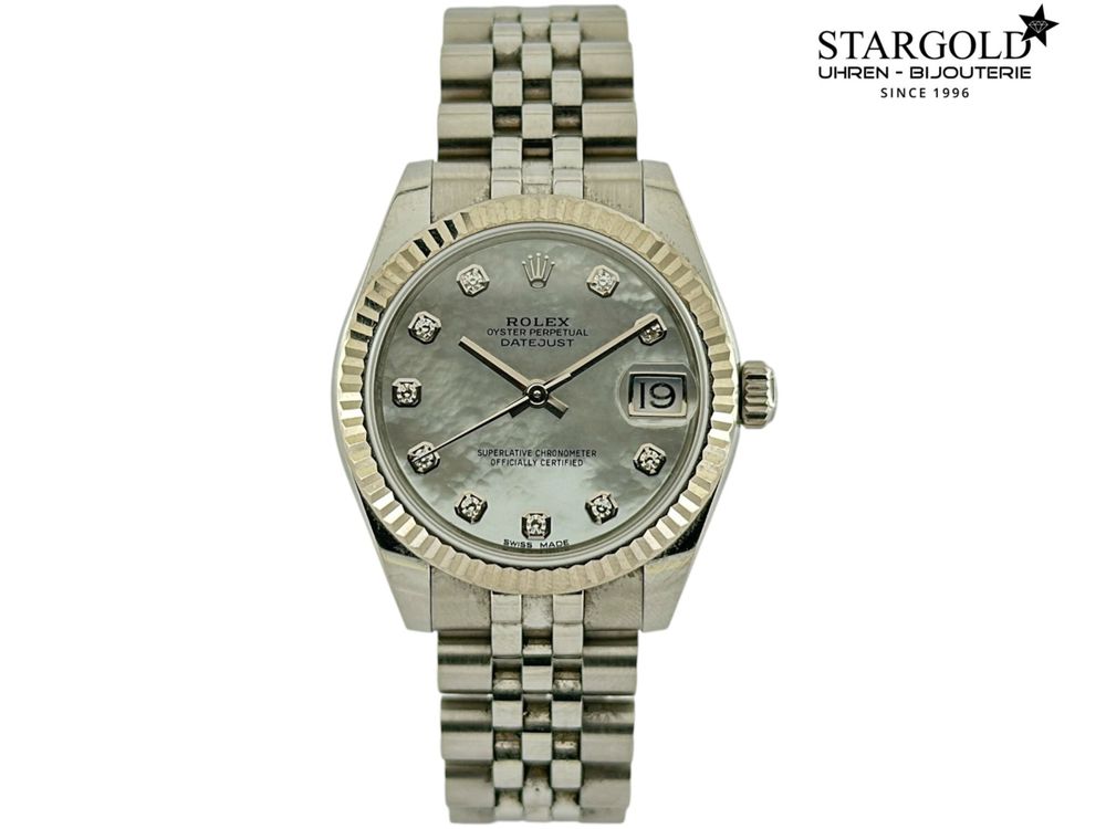 Rolex Datejust 31mm mit Diamanten & Perlmutt - 178274