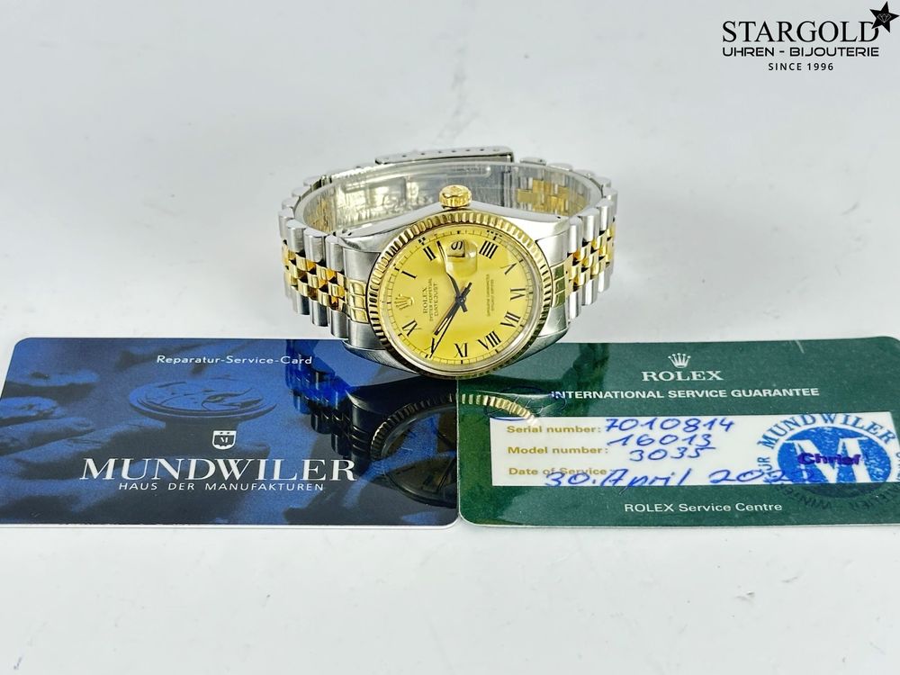 Rolex Datejust 36 Stahl/Gold - 16013