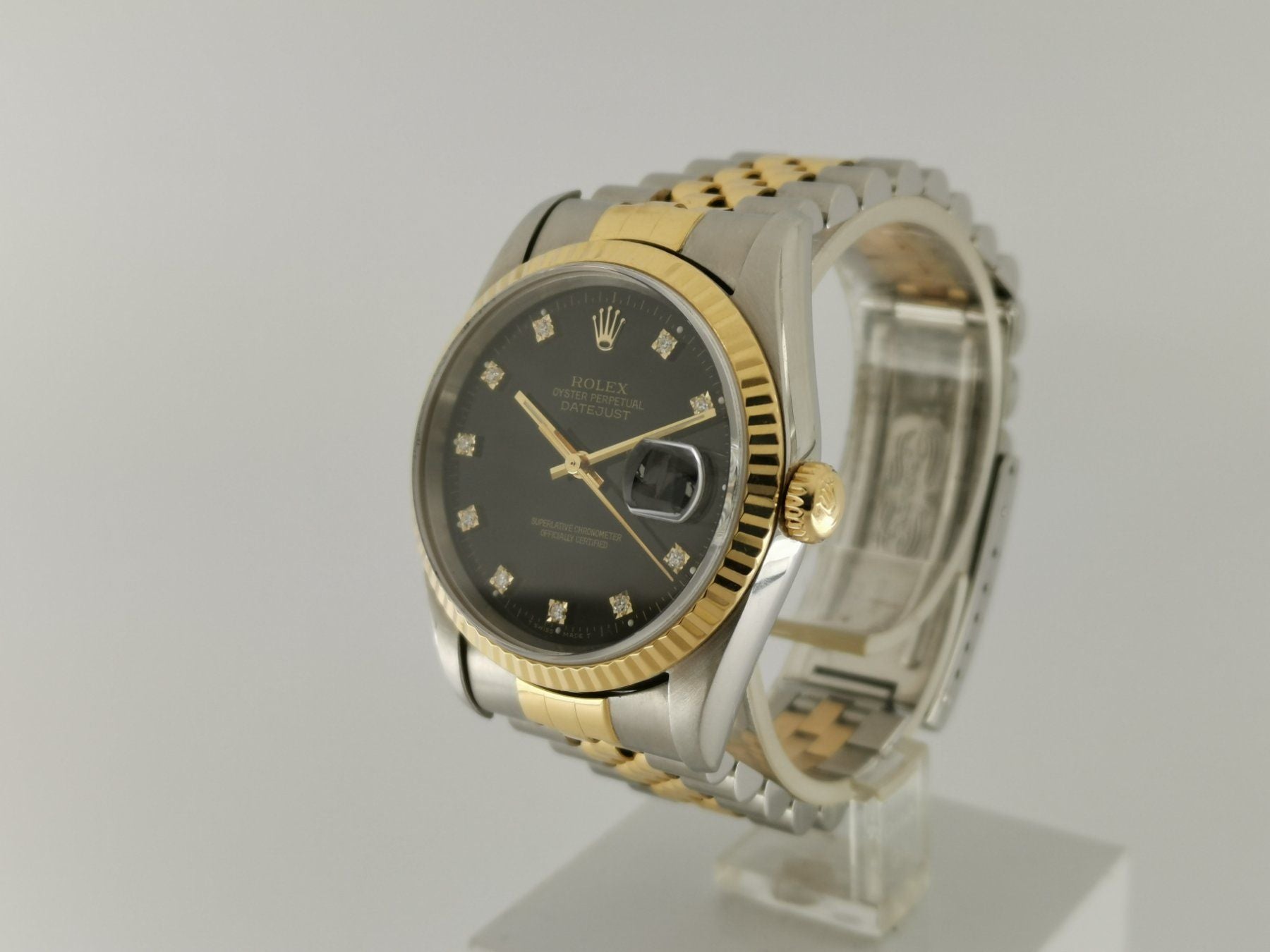 Rolex Datejust 36mm SteelGold with Diamonds - 16233