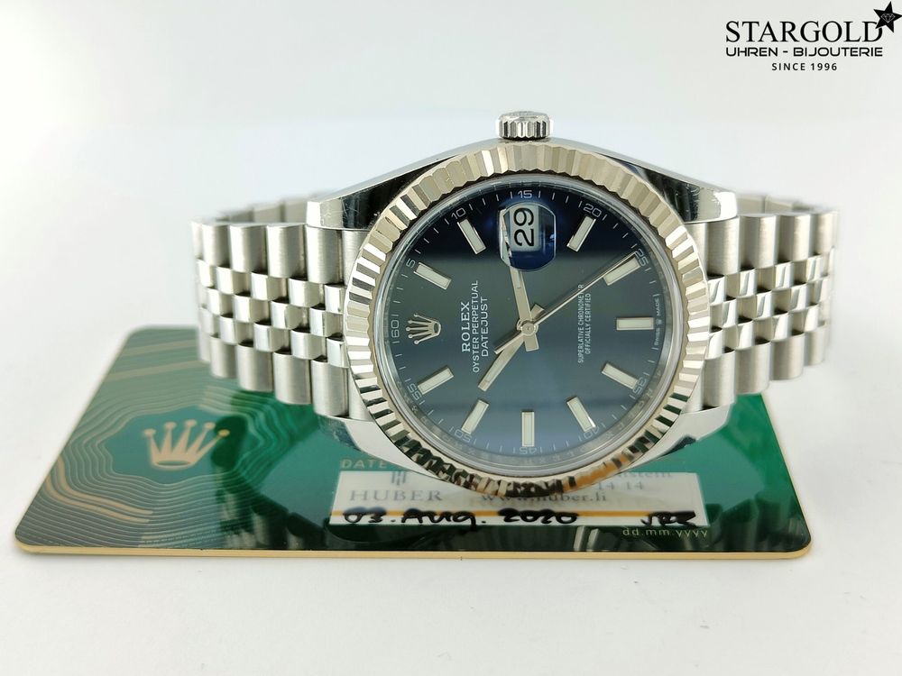 Rolex Datejust 41 bleu - 126334