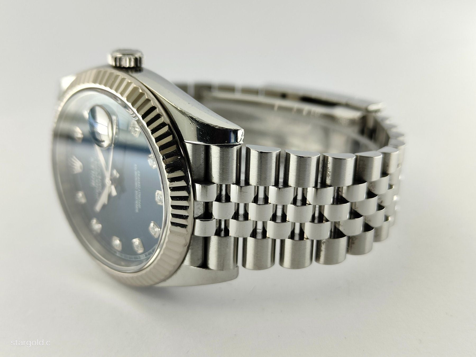 Rolex Datejust 41 Blau mit Diamanten - 126334