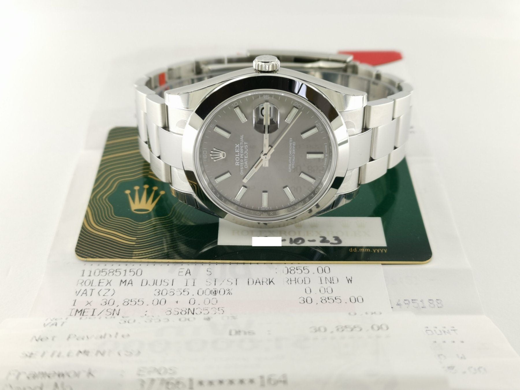 Rolex DateJust 41 Grau - 126300 - Fullset - Neu