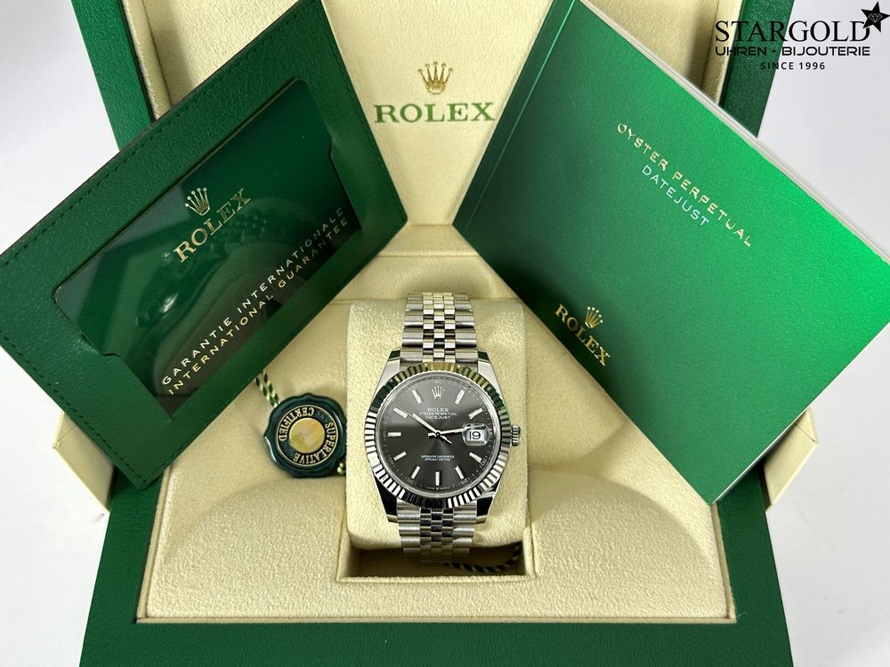 Rolex Datejust 41 grau - 126334 Jg. 2024