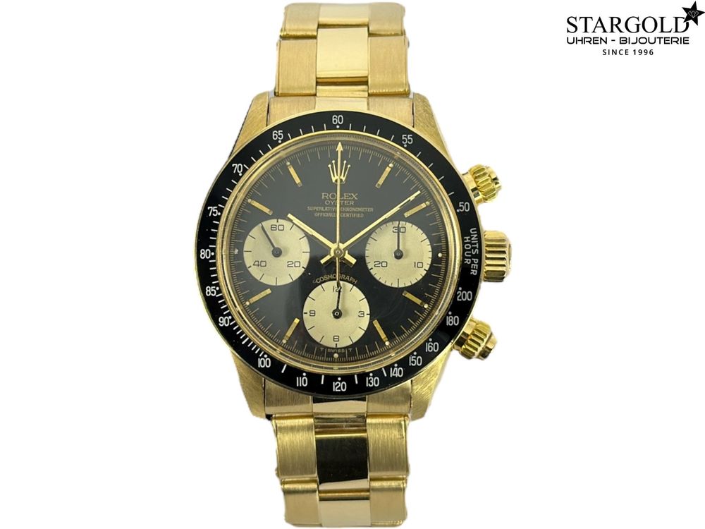 Rolex Daytona Cosmograph 6263 - 18K Gold - black dial auf Stargold.ch erhältlich.