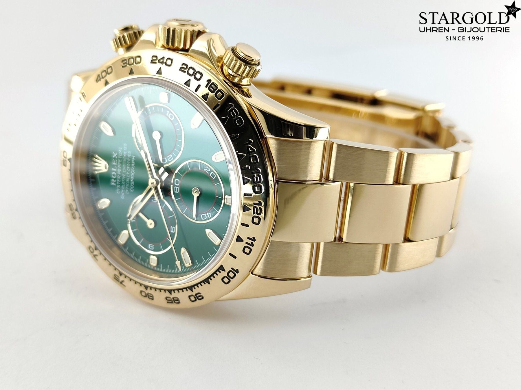 Rolex Daytona Gelbgold Grün Dial - 116508