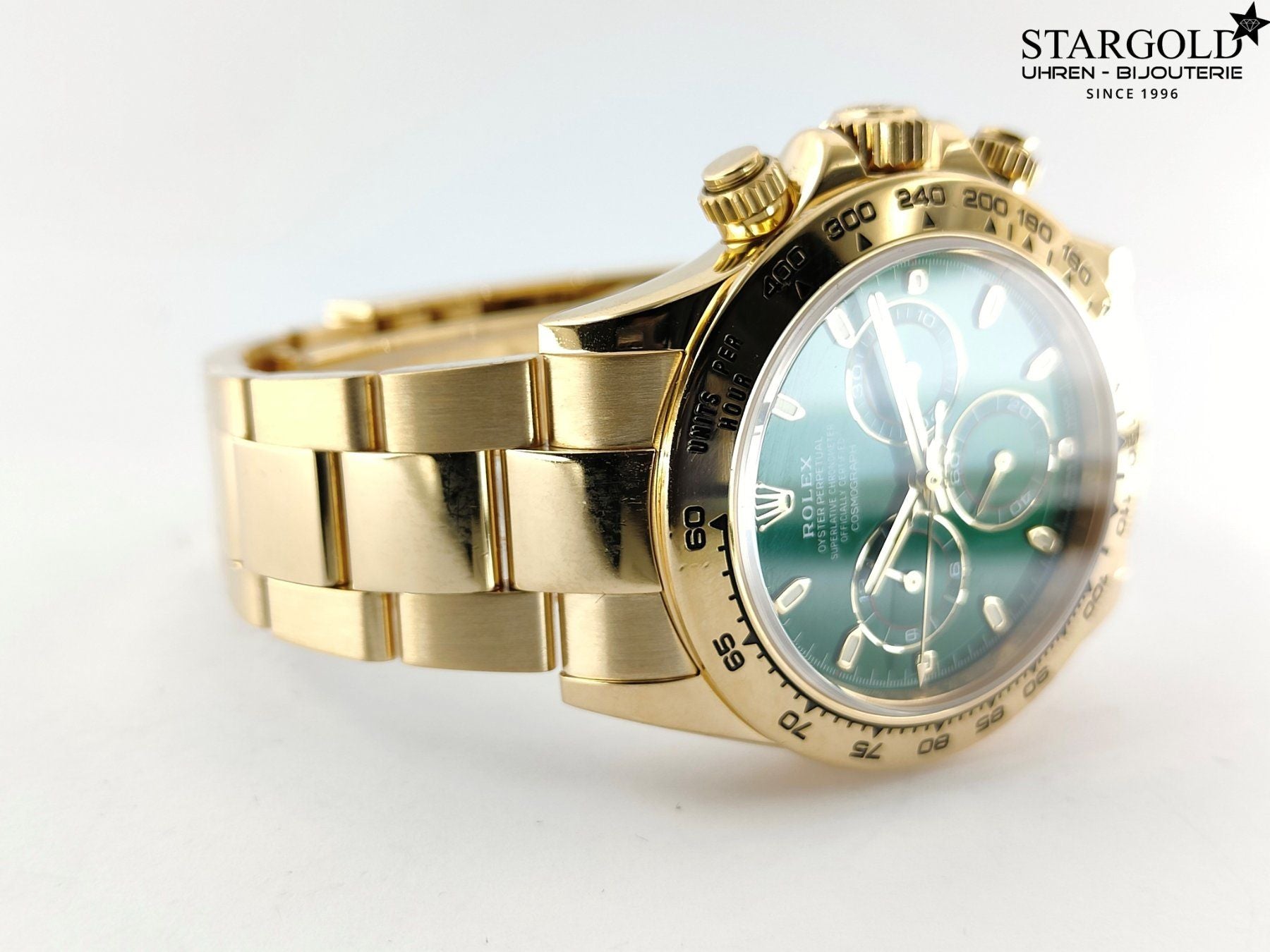 Rolex Daytona Yellow Gold Green Dial - 116508