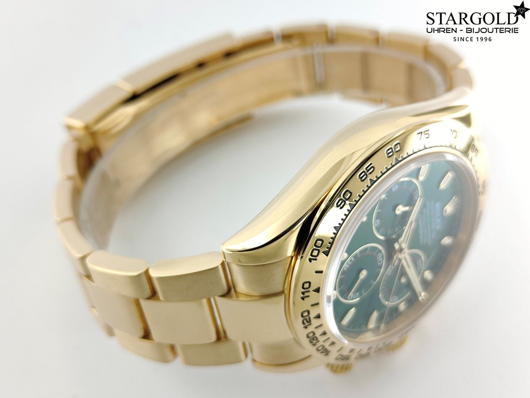 Rolex Daytona Gelbgold Grün Dial - 116508