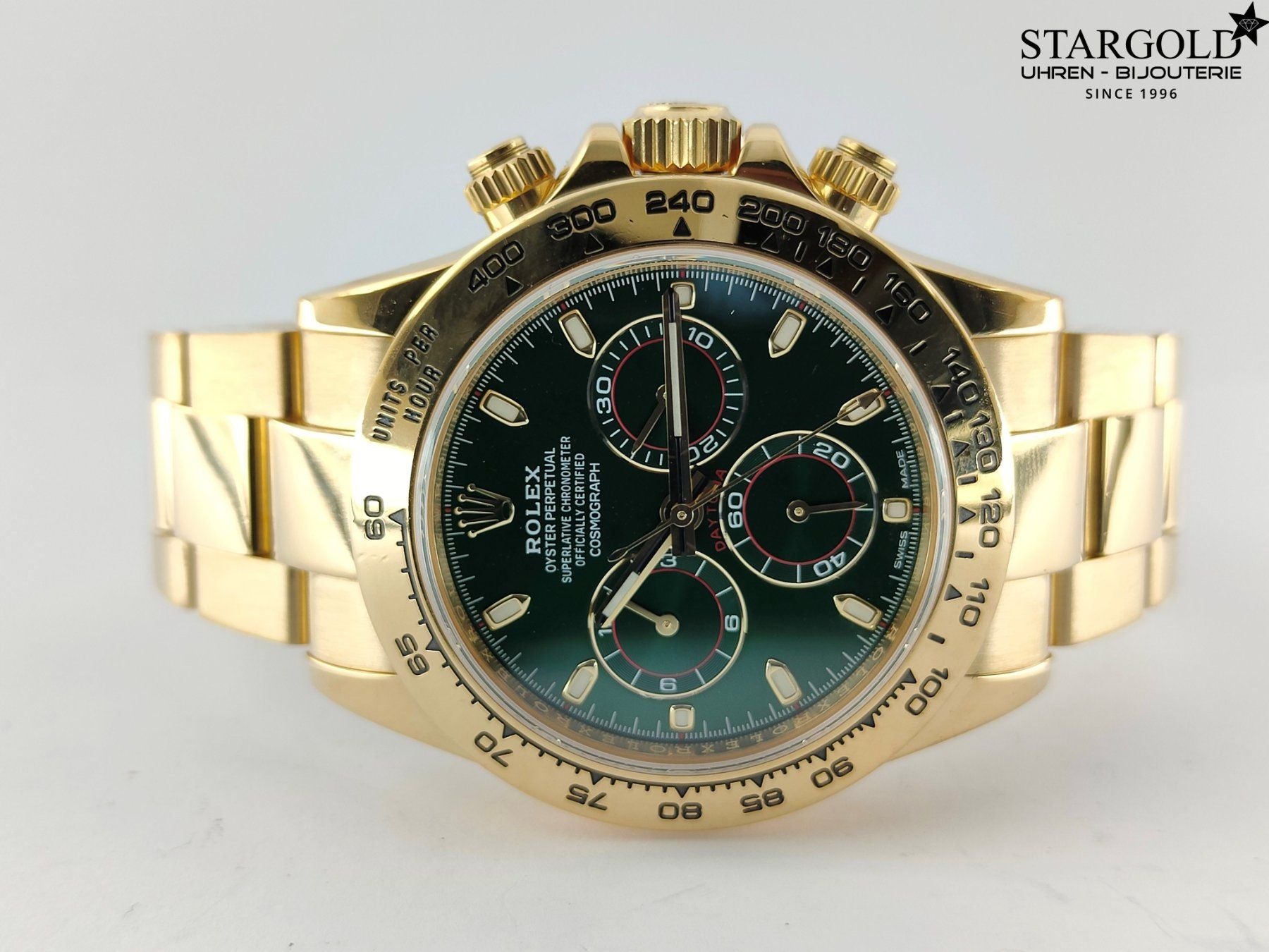 Rolex Daytona Yellow Gold Green Dial - 116508