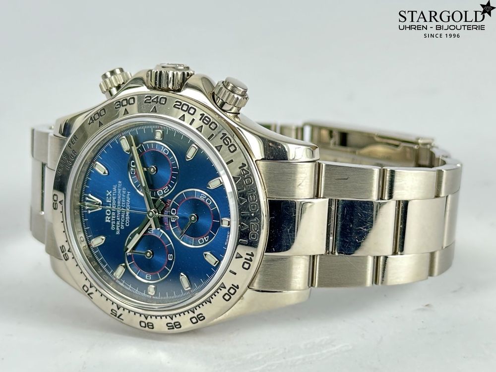 Rolex Daytona white gold blue - 116509 
