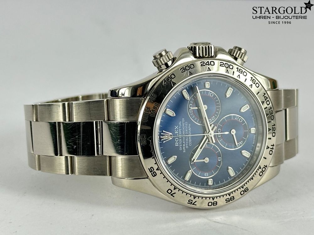 Rolex Daytona white gold blue - 116509 