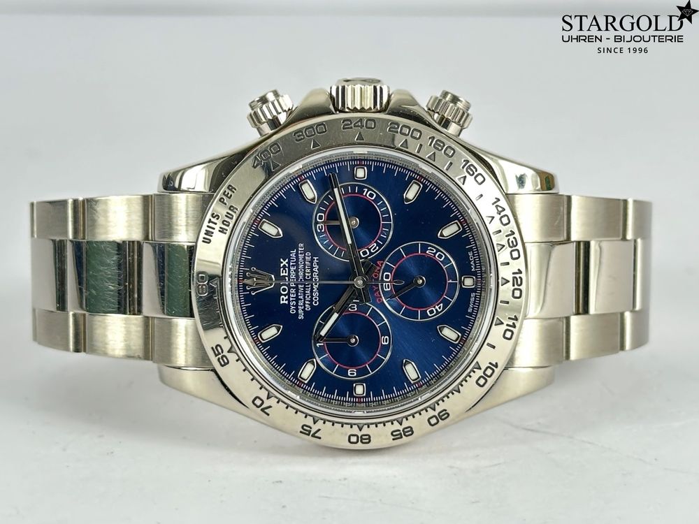 Rolex Daytona white gold blue - 116509 