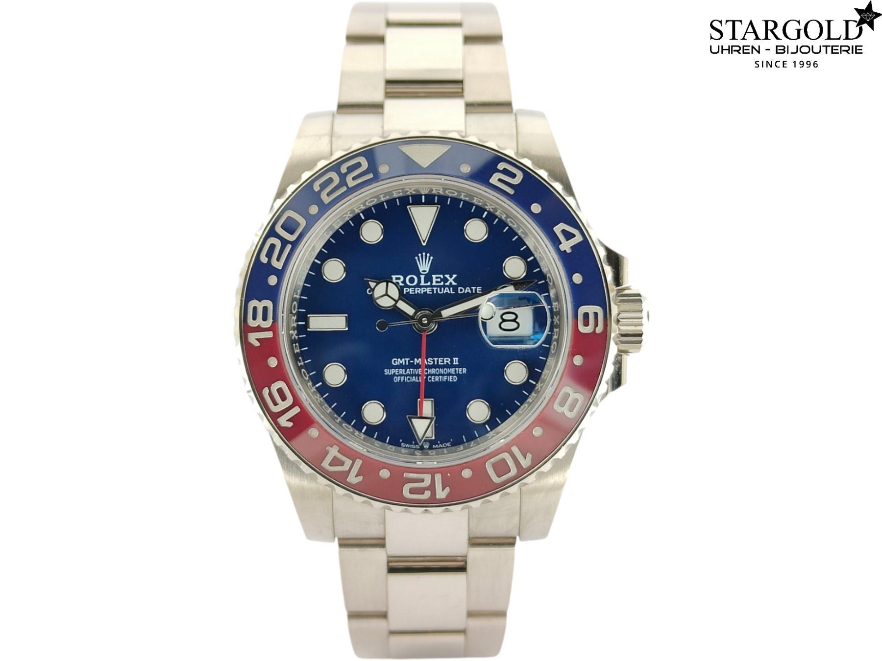 Rolex GMT-Master II 18K Weissgold - 126719BLRO