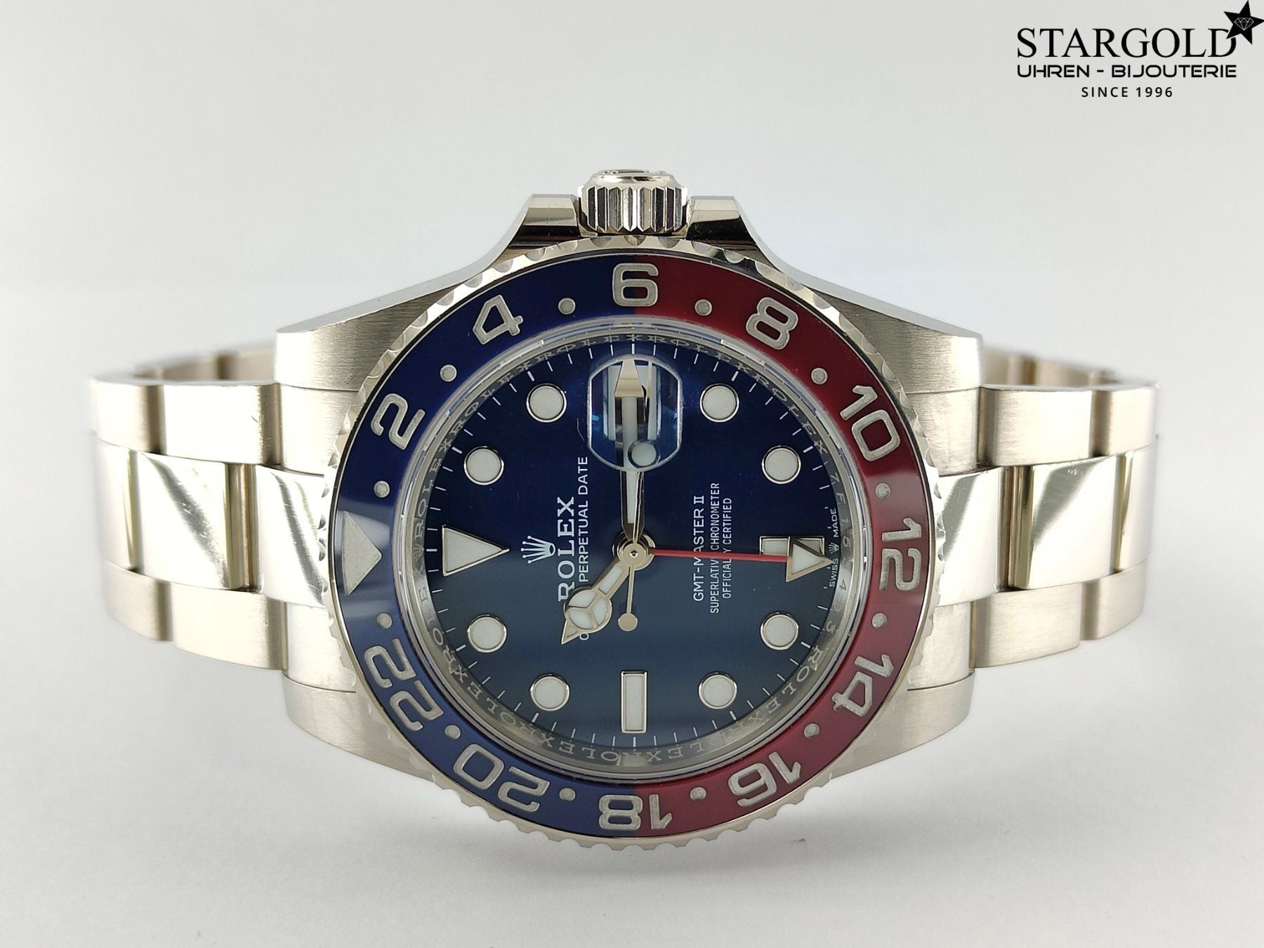 Rolex GMT-Master II 18K Weissgold - 126719BLRO