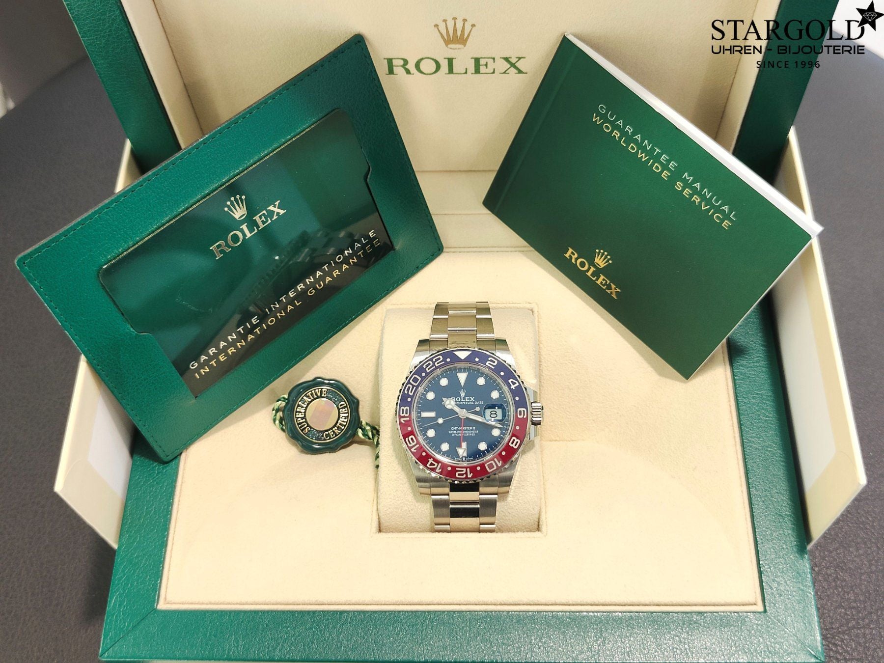 Rolex GMT-Master II 18K Weissgold - 126719BLRO