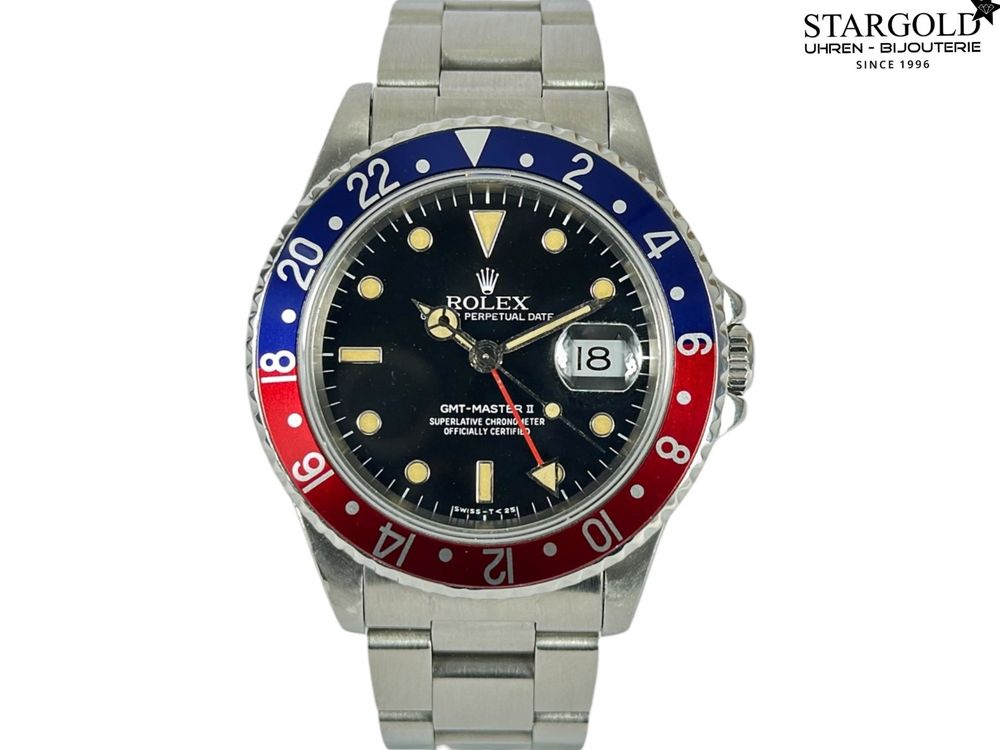 Rolex GMT-Master II "Pepsi" - 16710 auf Stargold.ch erhältlich.
