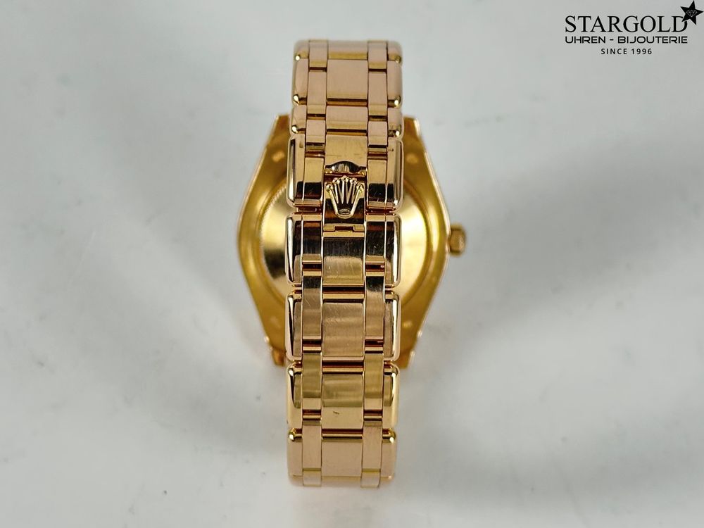 Rolex Lady-Datejust Pearlmaster 34mm 18k rose gold diamond 