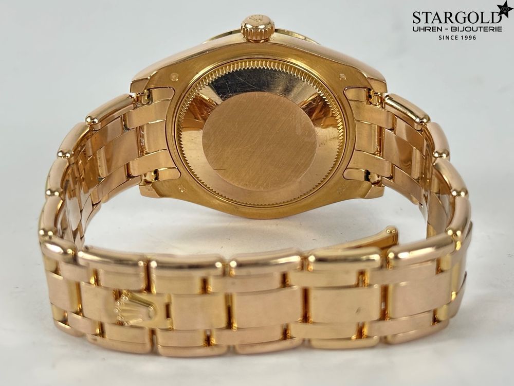Rolex Lady-Datejust Pearlmaster 34mm 18k rose gold diamond 