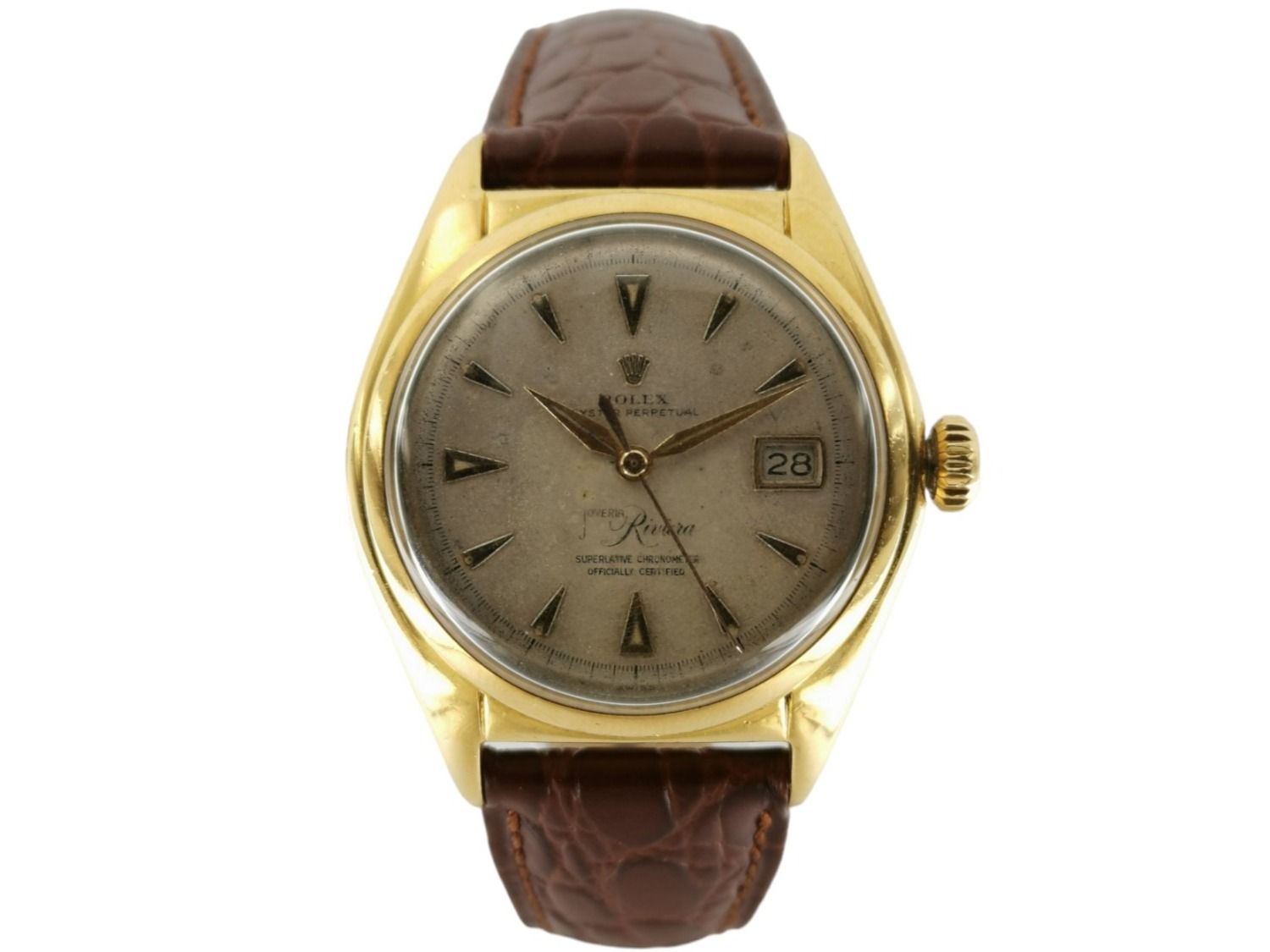 Rolex Oyster Perpetual 36 Bubble Back 18K Gold