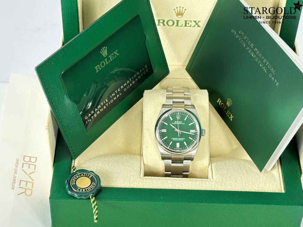 Rolex Oyster Perpetual 36 grün - 126000