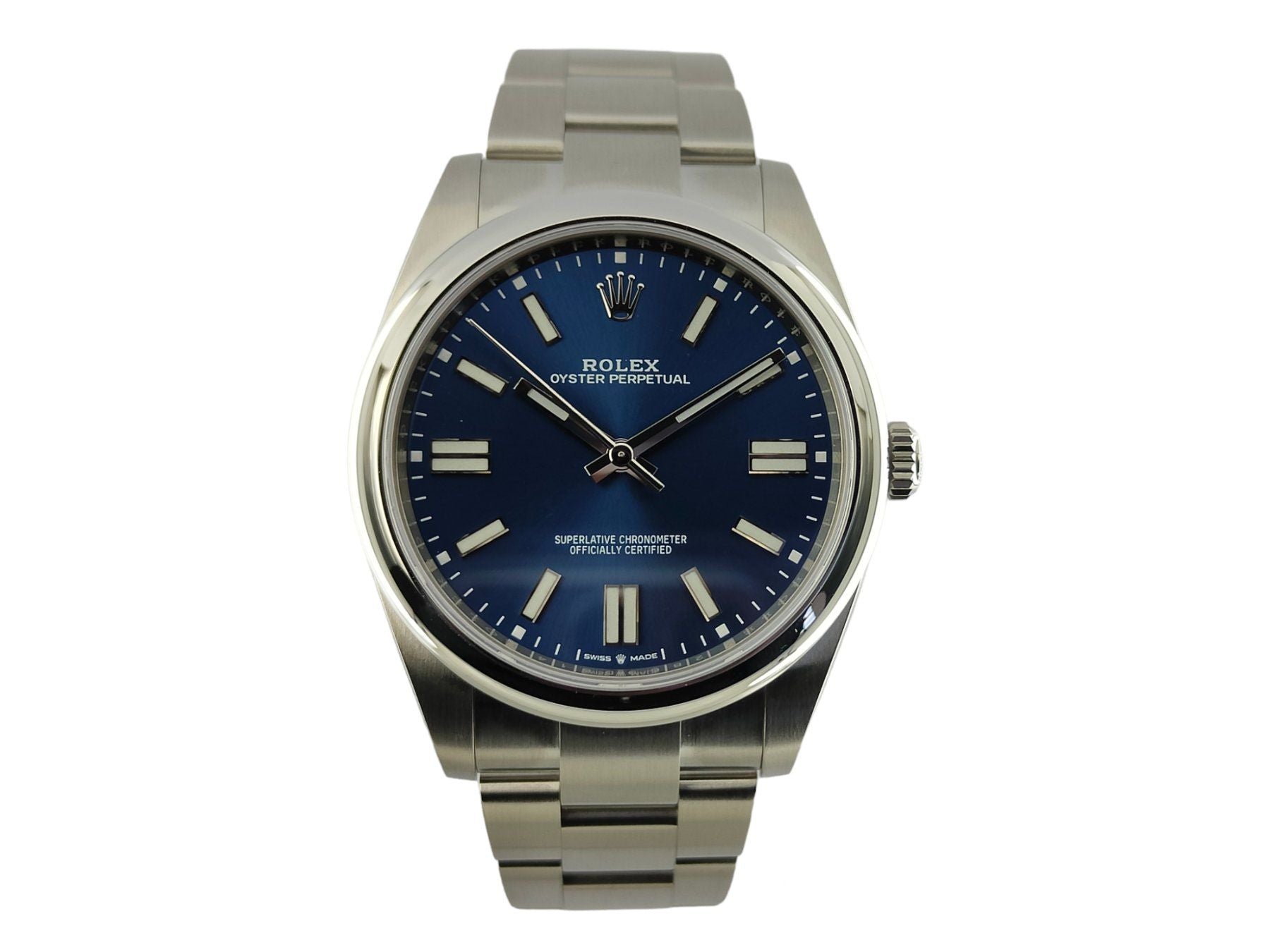 Rolex Oyster Perpetual Blau 41 - 124300