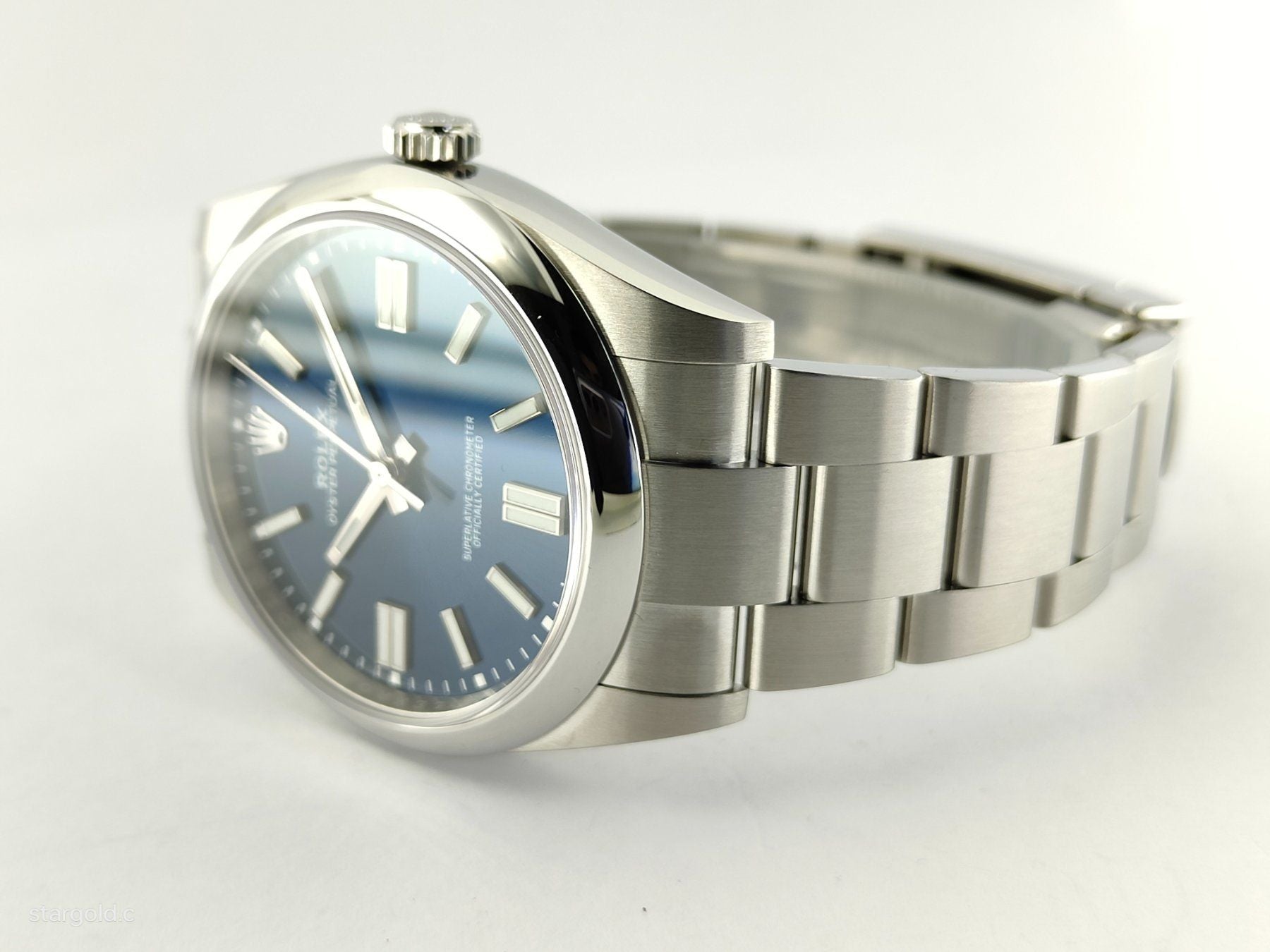 Rolex Oyster Perpetual Blau 41 - 124300