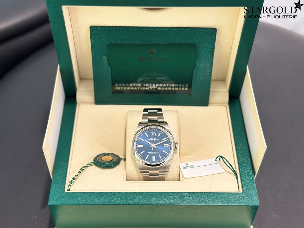 Rolex Oyster Perpetual Blau 41 - 124300