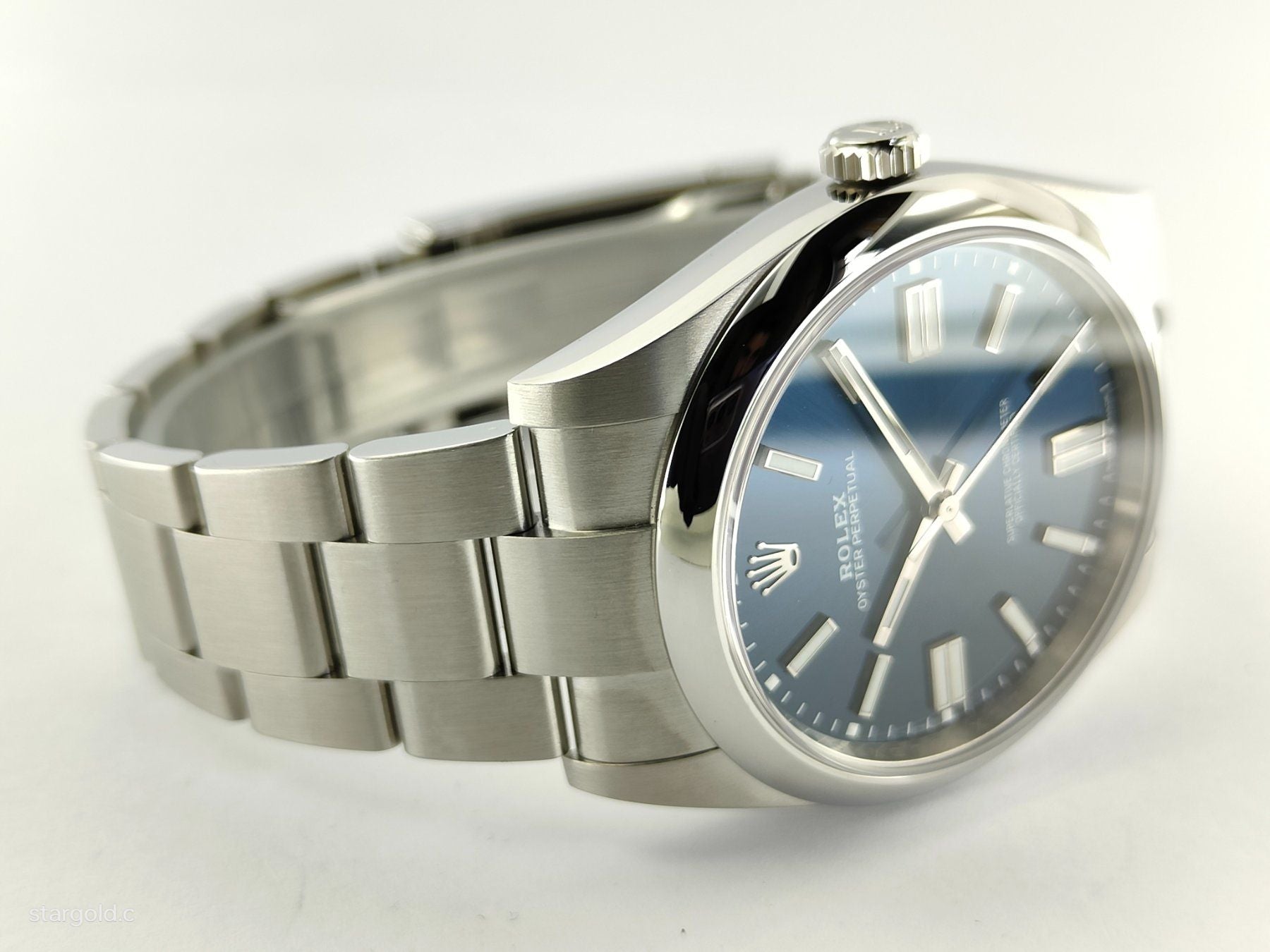 Rolex Oyster Perpetual Blau 41 - 124300