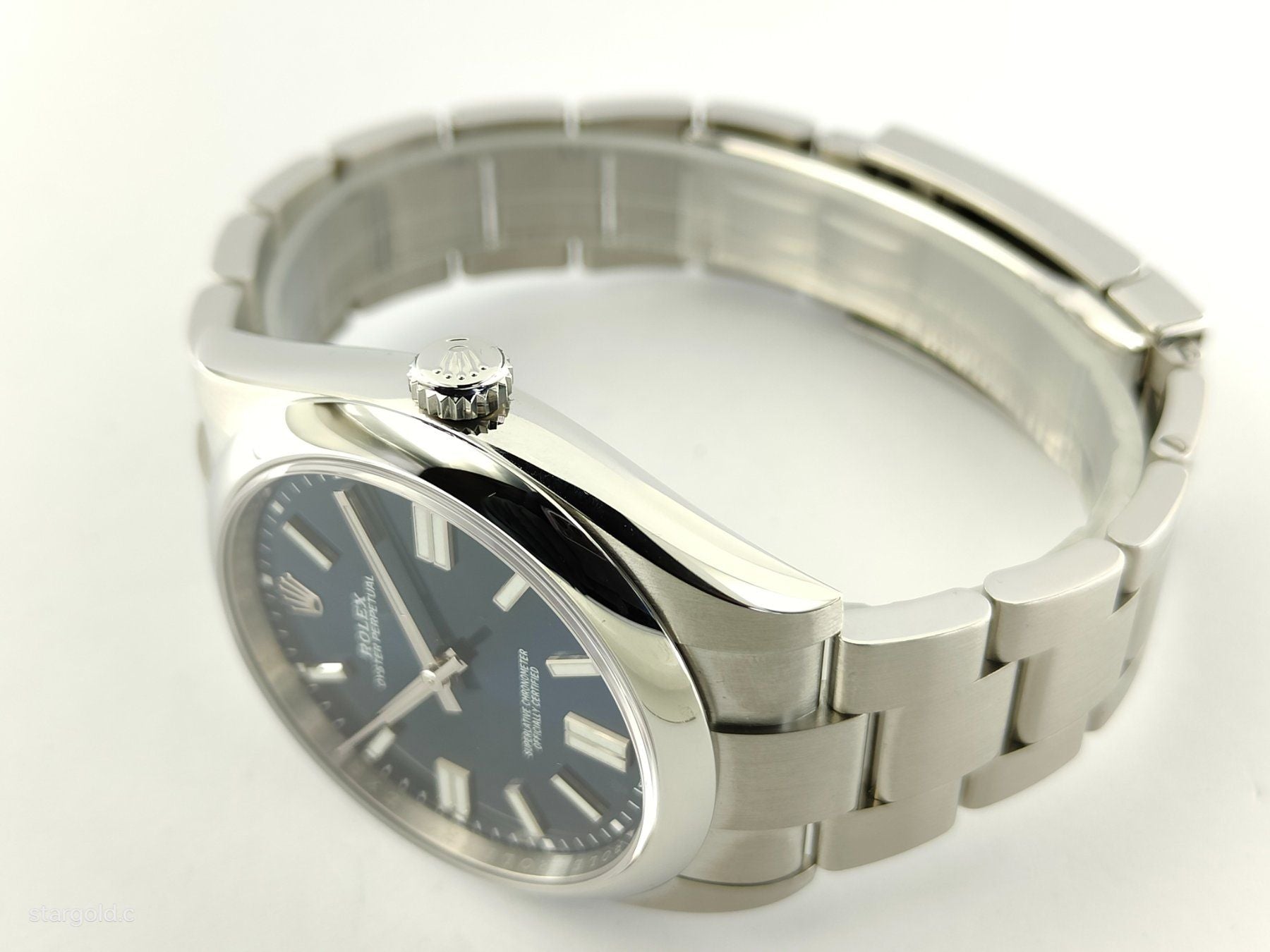 Rolex Oyster Perpetual Blau 41 - 124300