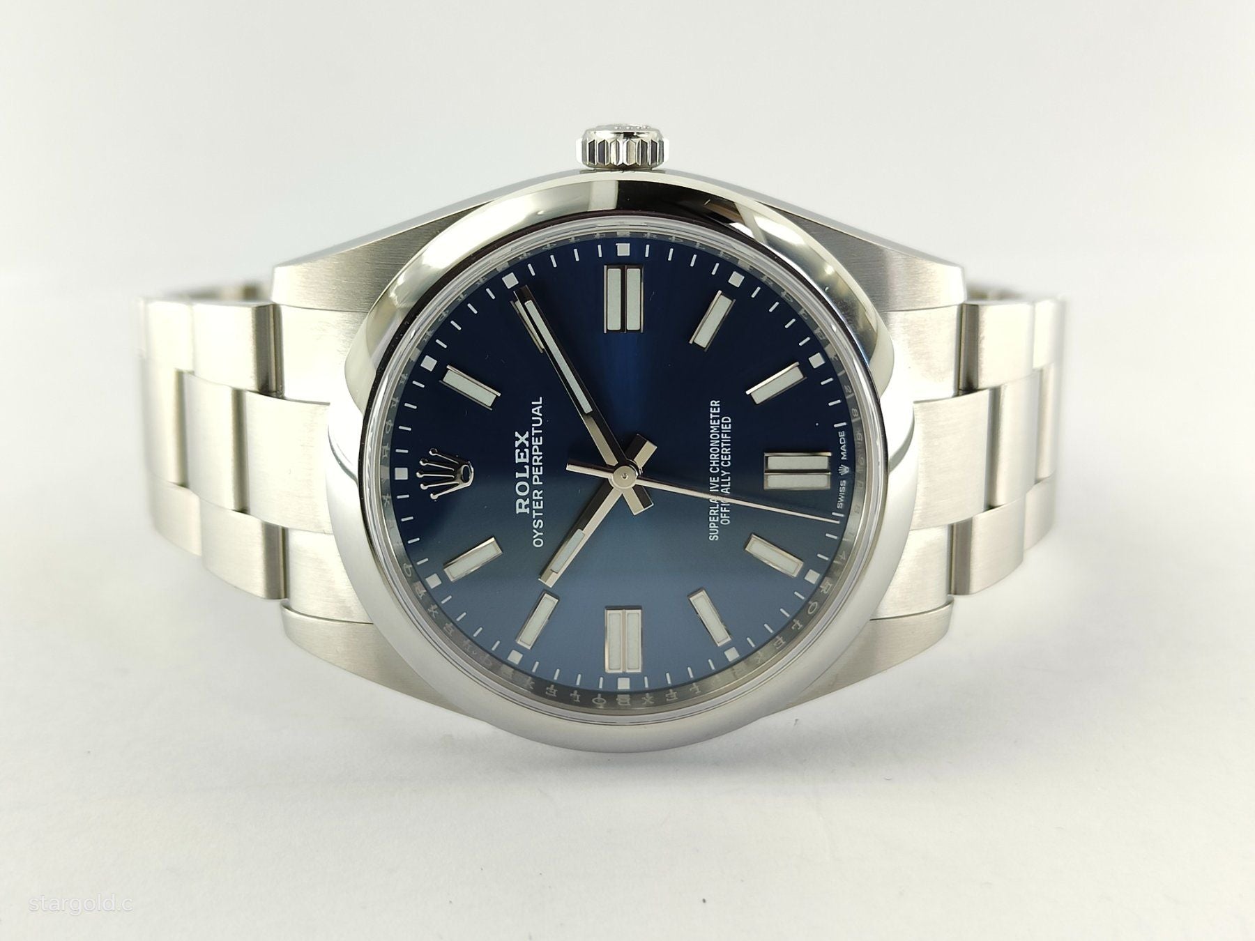 Rolex Oyster Perpetual Blau 41 - 124300