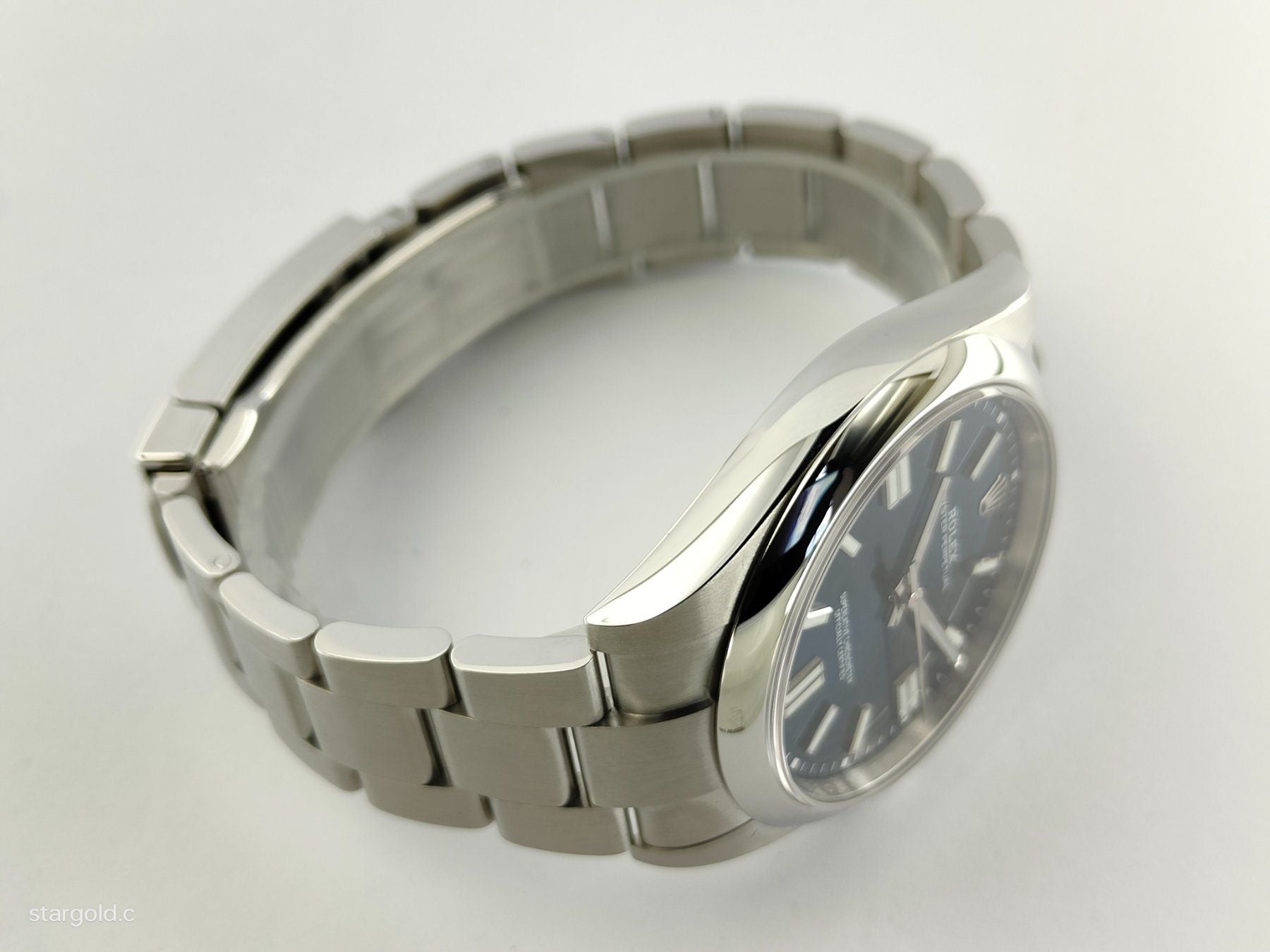 Rolex Oyster Perpetual Blau 41 - 124300