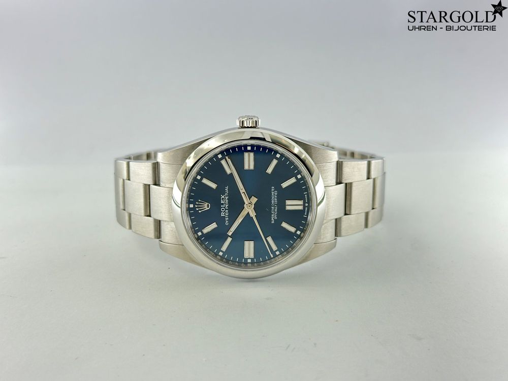 Rolex Oyster Perpetual Blau 41 - 124300