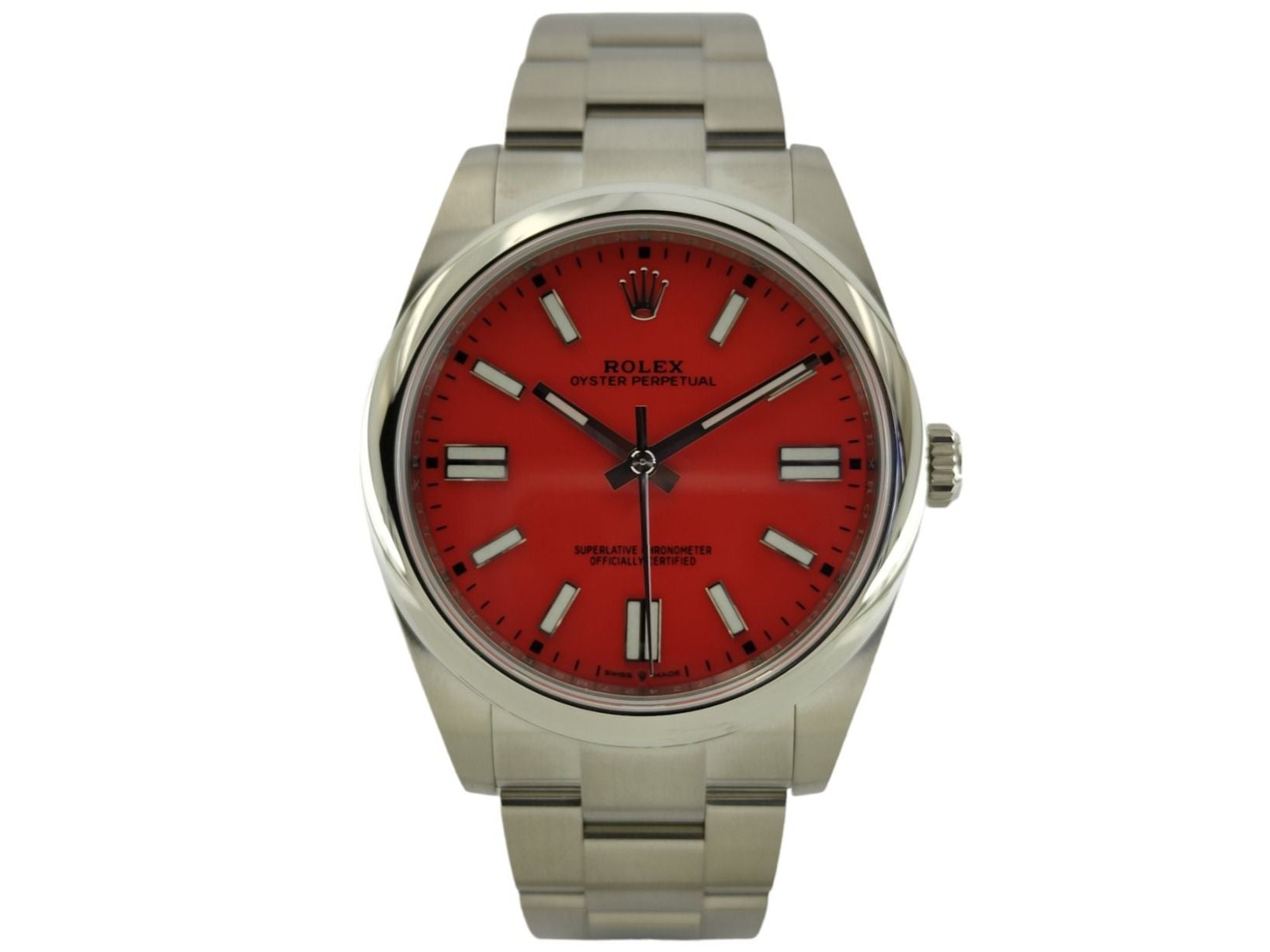 Rolex Oyster Perpetual Coral Rot 41 - 124300