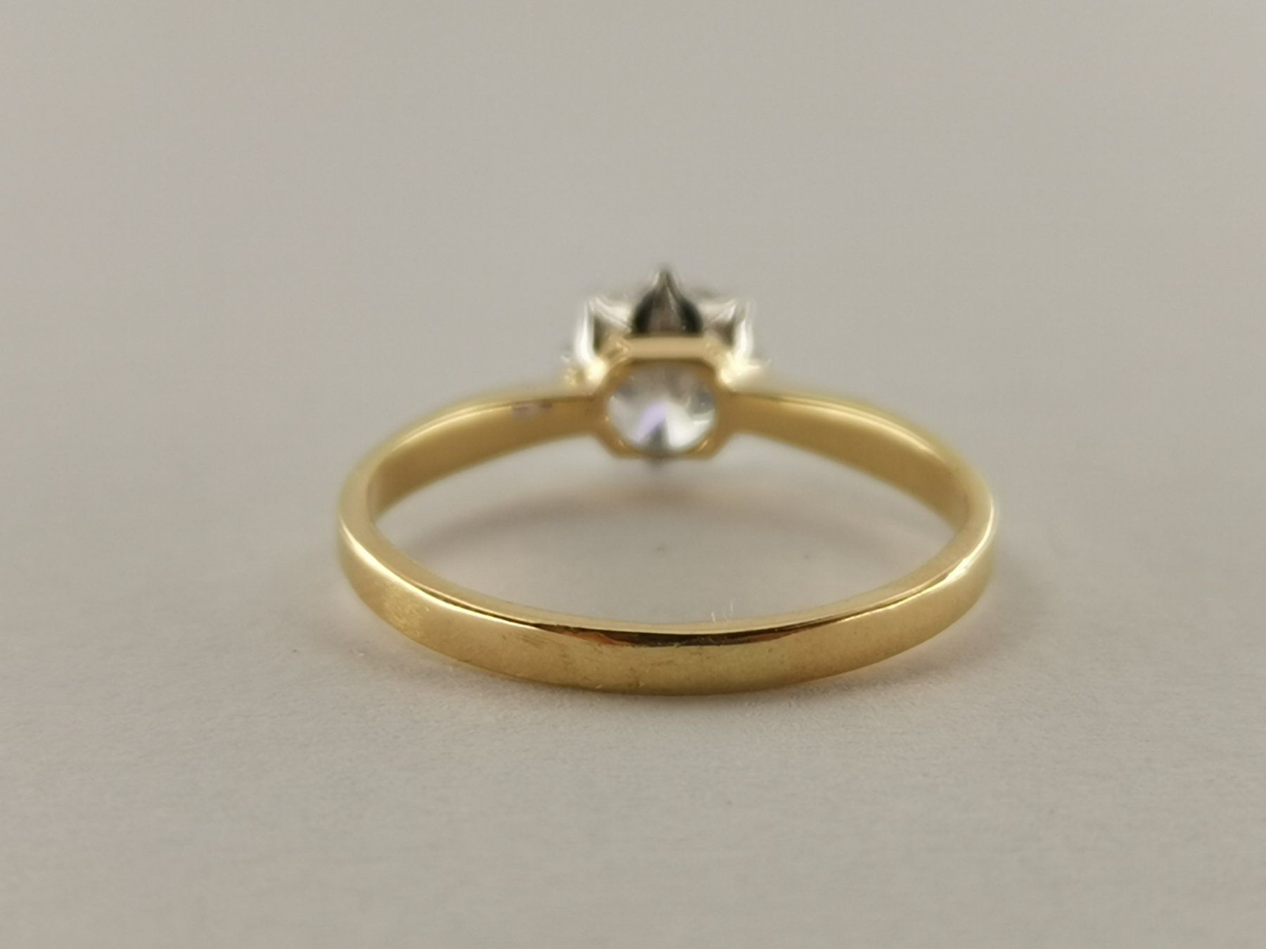 Solitaire-Ring 18K Gelb & Weissgold, 0.728ct. - RING05124